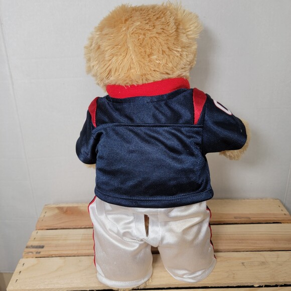 BAB Build-A-Bear Light Brown Bear w/ Houston Texans Jersey & Pants - Picture 4 of 7